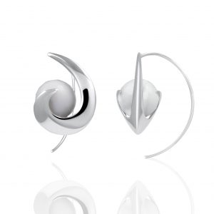 925er Silber Schmuck Ohrringe 925er Silber Weiß ONIX