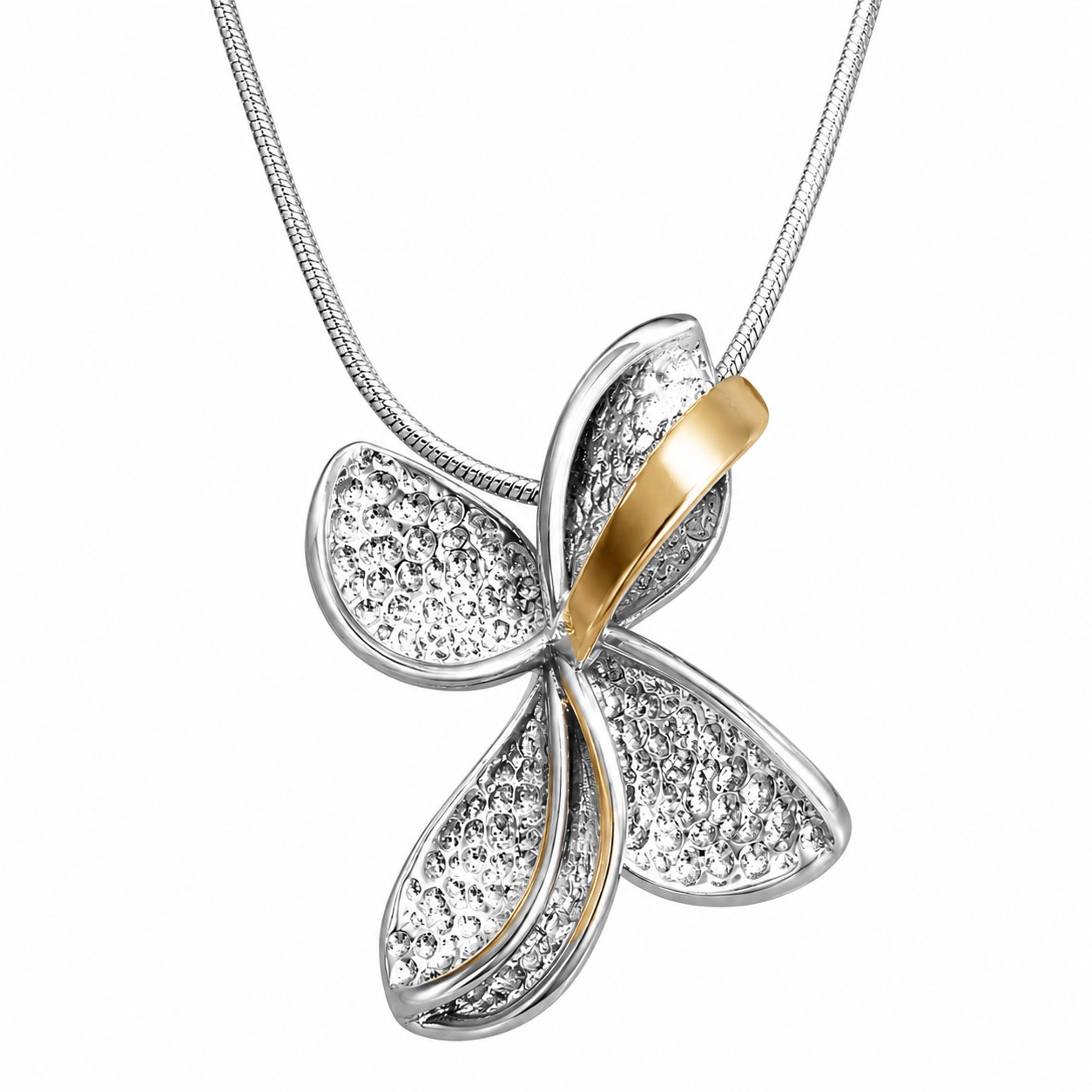 Anhänger „Silver Butterfly“ – Eleganz in Bewegung<br /><h4><span class="OYPEnA font-feature-liga-off font-feature-clig-off font-feature-calt-off text-decoration-none text-strikethrough-none">(925er Sterlingsilber und 9kt Gold )</span></h4>